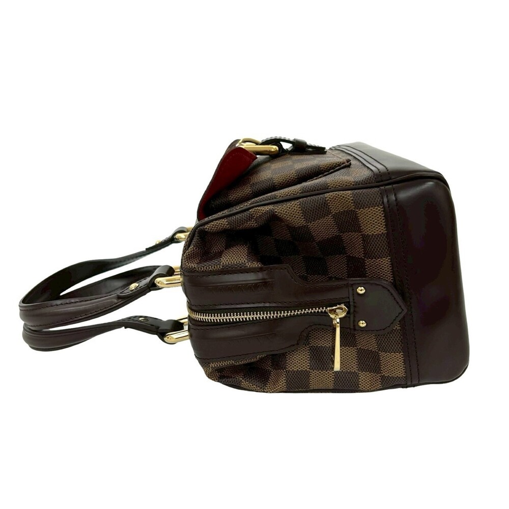 LOUIS VUITTON Authentic Brown Damier Leather Tote Bag - Picture 5 of 10